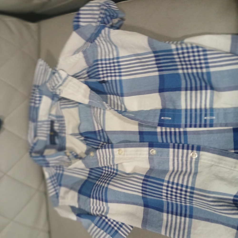 Kids Blue Plaid Shirt